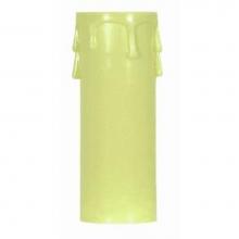 Satco 90-1515 - 2'' Ed. Candle Cover Ivory/Ivory Drip