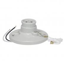 Satco 90-2639 - Pull Chain Glazed Porcelain Ceiling