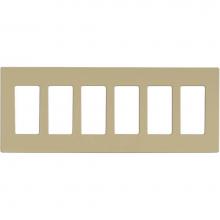Satco 96-622 - Claro 6 Gang Wallplate Iv