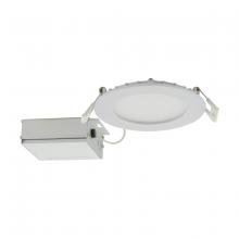 Satco S11826 - 10 W LED Direct Wire Downlight, Edge-lit, 4'', CCT Selectable, 120 V, Dimmable, Round, R