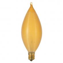 Satco S3406 - SATCOESCENT 25W C11 CB AMBER