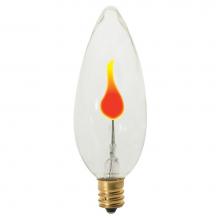 Satco S3659 - 3W FLICKER CAND CLR