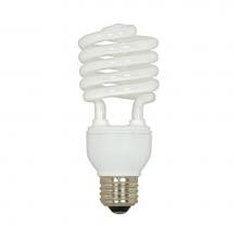 Satco S5401 - 20 watt; Mini Spiral Compact Fluorescent; 2700K; 82 CRI; Medium base; 120