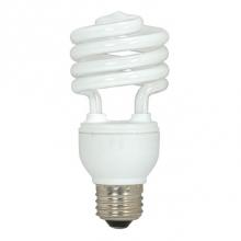Satco S5525 - 18 watt; Mini Spiral Compact Fluorescent; 5000K; 82 CRI; Medium base; 120