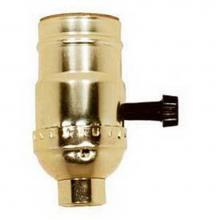 Satco 80-1004 - Brite Gilt Finish 3 Way Socket 1/4 Cap LSS