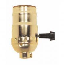 Satco 80-1016 - Brite Gilt Finish Hi/low Socket 1/8 Cap WSS