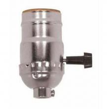 Satco 80-1017 - Nickel Finish Hi/low Socket 1/8 Cap WSS