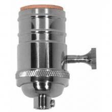 Satco 80-1049 - Polished Nickel Cast Brass 3 Way Socket 1/8