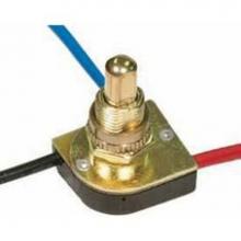 Satco 80-1128 - Brass Finish 3 Way Push Switch 6''