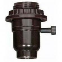 Satco 80-1265 - Phenolic 3 Way Turn Knob Socket Metal Bushing Full Uno