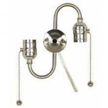 Satco 80-1269 - Satin Nickel S Cluster with Pull Chain