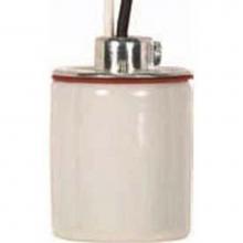 Satco 80-1315 - Medium Base Porcelain Socket 24'' 150 Deg L