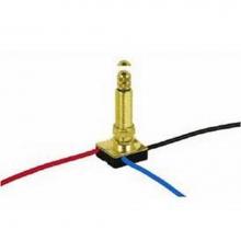 Satco 80-1365 - Brass Finish 3 Way Rotary Switch 1-1/8''