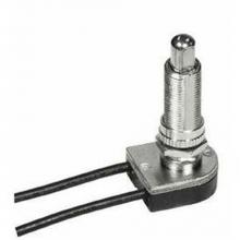 Satco 80-1368 - Nickel Finish On/Off Push Switch 1-1/8''