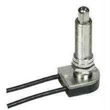 Satco 80-1410 - Nickel Finish On/Off Push Switch 1-1/2''