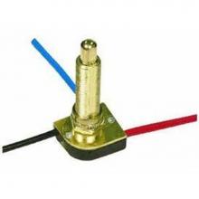 Satco 80-1411 - Brass Finish 3 Way Push Switch 1-1/2''