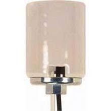 Satco 80-1613 - Glazed Mogul Socket 4 kV with 1/4 Cap