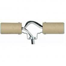 Satco 80-1654 - Twin Porcelain Candelabra Sockets with 1/8 Hic