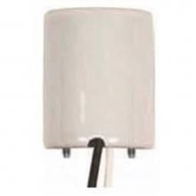 Satco 80-1689 - 4 kV Medium Glazed Porcelain Socket with 18''
