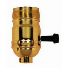 Satco 80-1968 - Dark Antique 3 Way Turn Knob Socket 1/8 IP