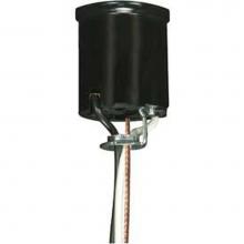 Satco 80-2036 - Medium Base Phenolic Socket with Rim and