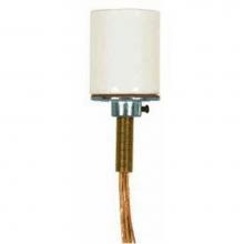 Satco 90-1150 - Porcelain Socket with 48''clr Gold L