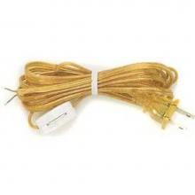 Satco 90-1584 - 8 ft 18/2 Spt-1 Clear Gold