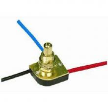 Satco 90-1678 - 3 Way Push Switch Brass Finish