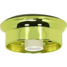 Satco 90-231 - 4'' Vac Brass Finish Wired Holder