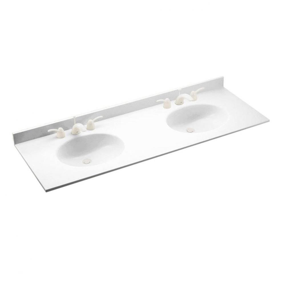 22'' x 61'' Chesapeake Double Bowl Vanity Top