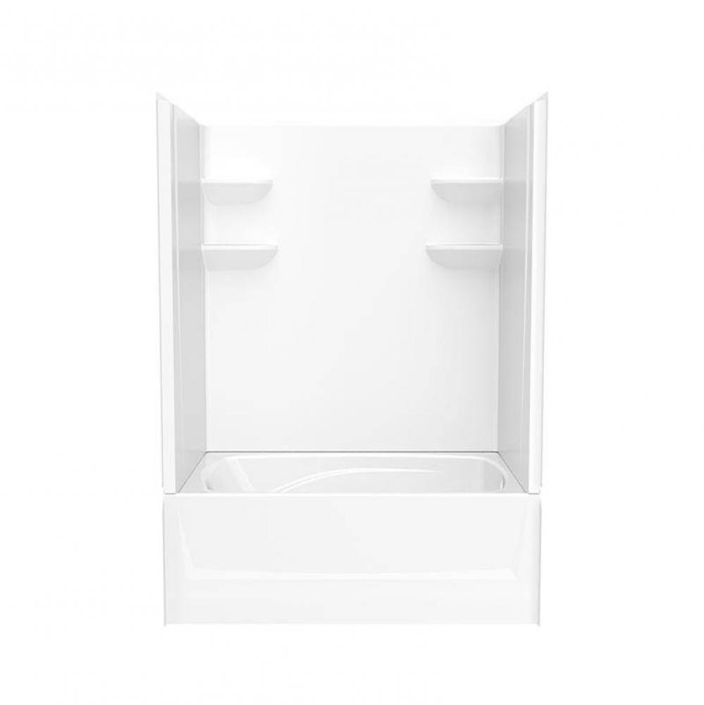 VP6042CTSM2L/R 60 x 42 Veritek™ Pro Alcove Right Hand Drain Four Piece Tub Shower in White