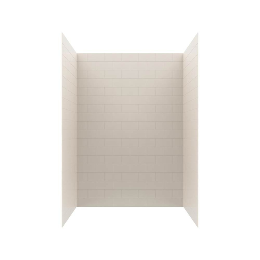 MTMK72-3450 34 x 50 x 72 Swanstone® Metro Subway Tile Glue up Bathtub and Shower Wall Kit in