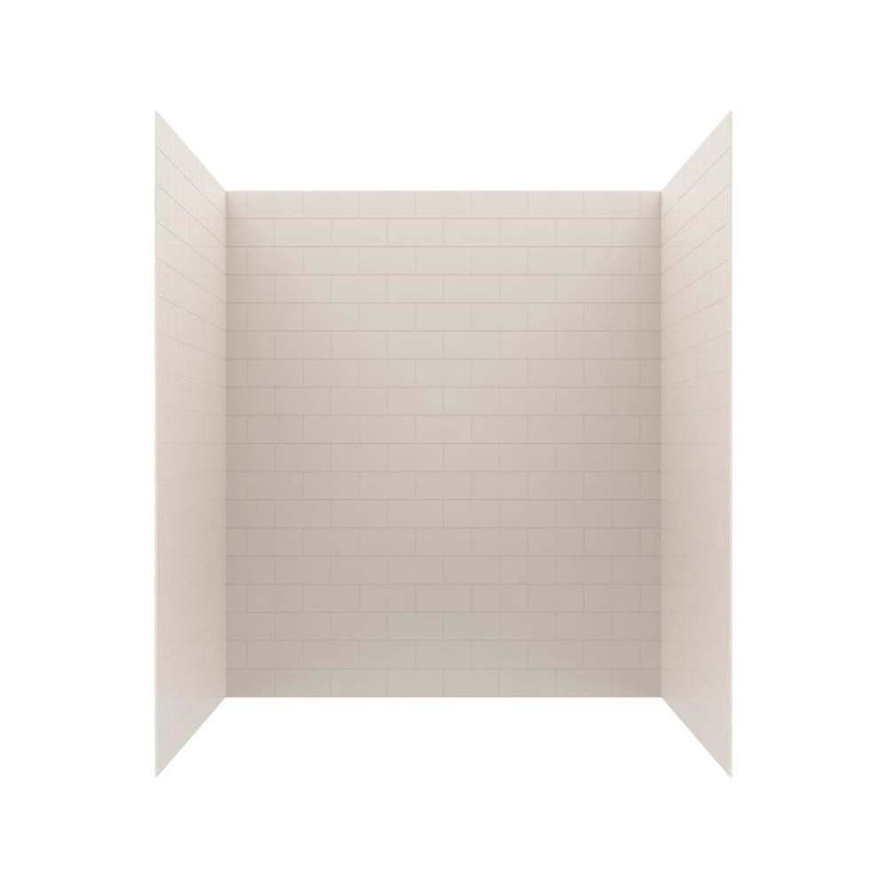 MTMK72-4262 42 x 62 x 72 Swanstone® Metro Subway Tile Glue up Bathtub and Shower Wall Kit in