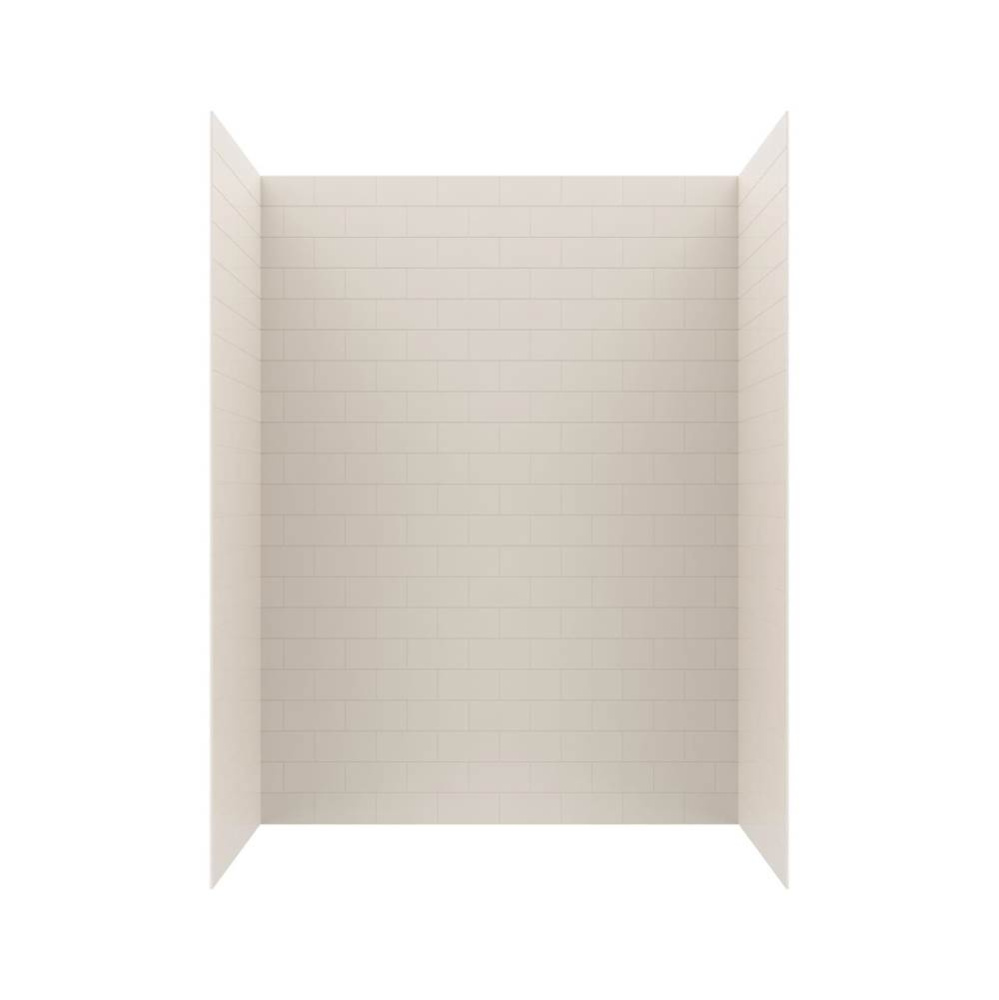 MTMK84-3062 30 x 62 x 84 Swanstone® Metro Subway Tile Glue up Bathtub and Shower Wall Kit in