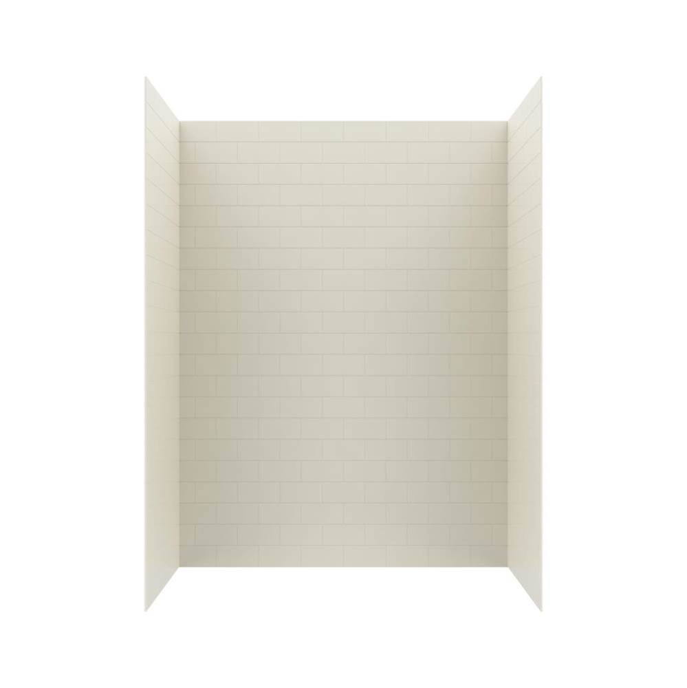 MTMK84-3262 32 x 62 x 84 Swanstone® Metro Subway Tile Glue up Bathtub and Shower Wall Kit in