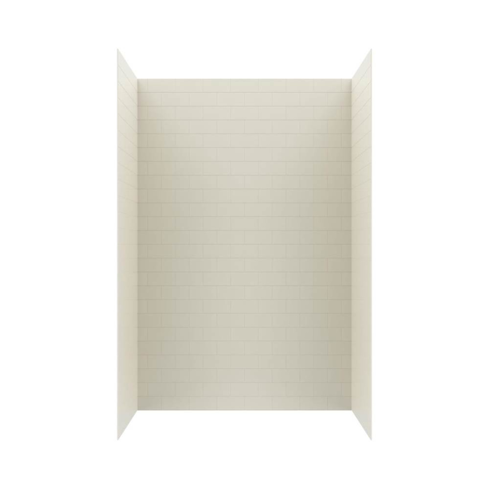 MTMK96-3262 32 x 62 x 96 Swanstone® Metro Subway Tile Glue up Bathtub and Shower Wall Kit in