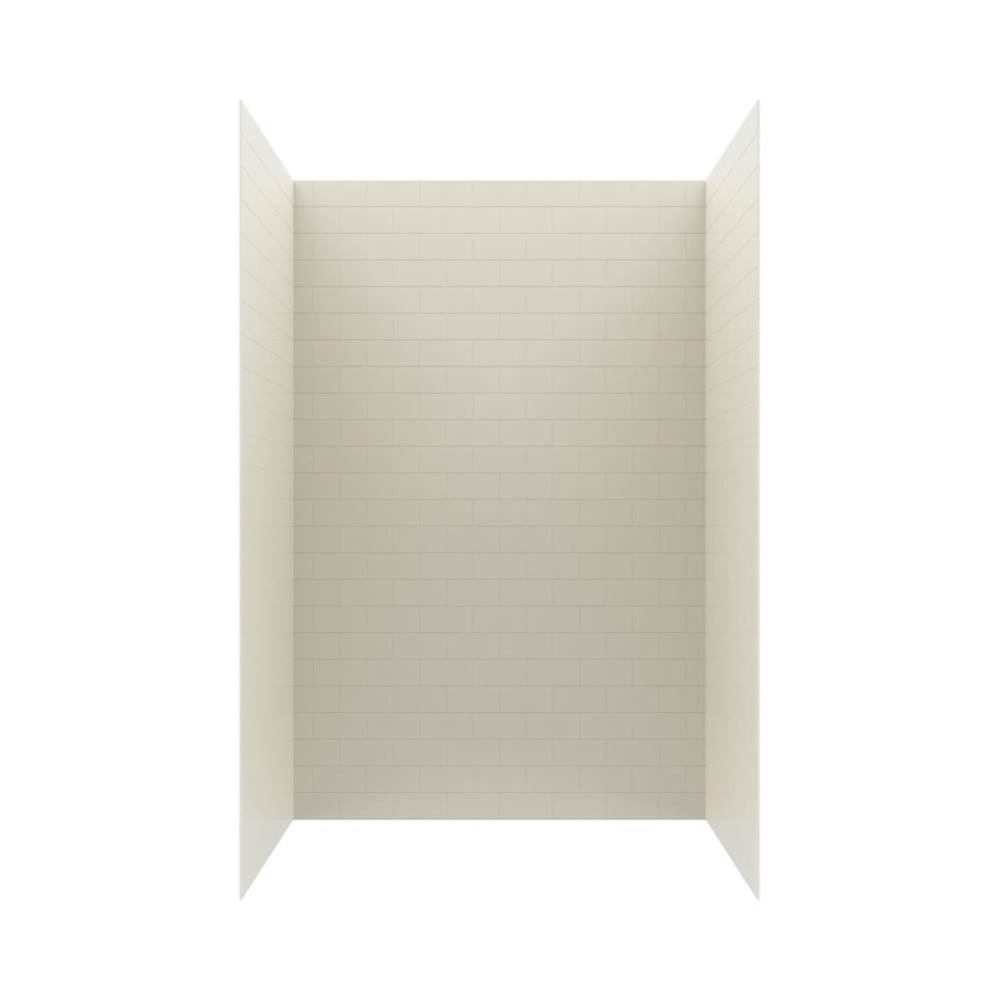 MTMK96-3662 36 x 62 x 96 Swanstone® Metro Subway Tile Glue up Bathtub and Shower Wall Kit in