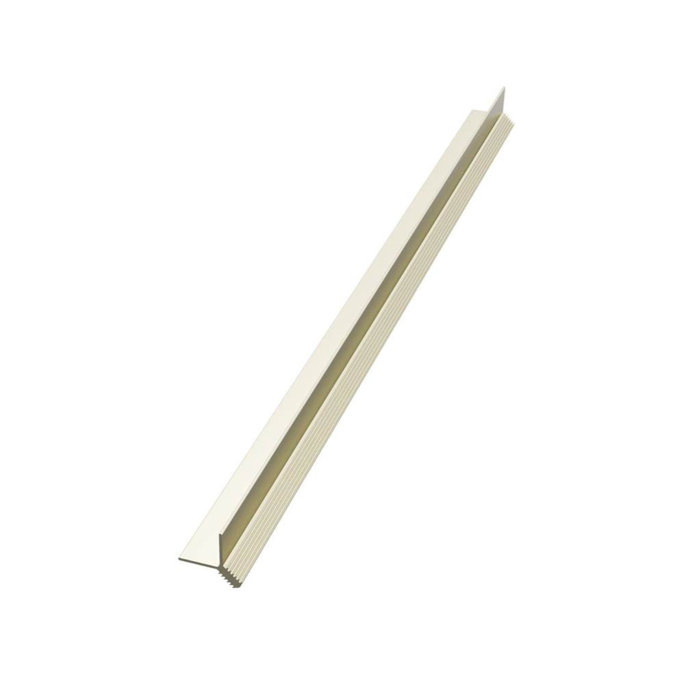 96 in. Corner Trim Kit with Metal Top in Brushed Nickel