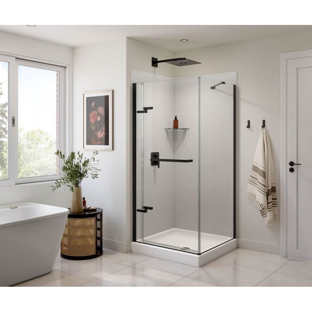 MTMK-8462-1 62 x 84 Swanstone Metro Subway Tile Glue up Bathtub and Shower Single Wall Panel in Mo