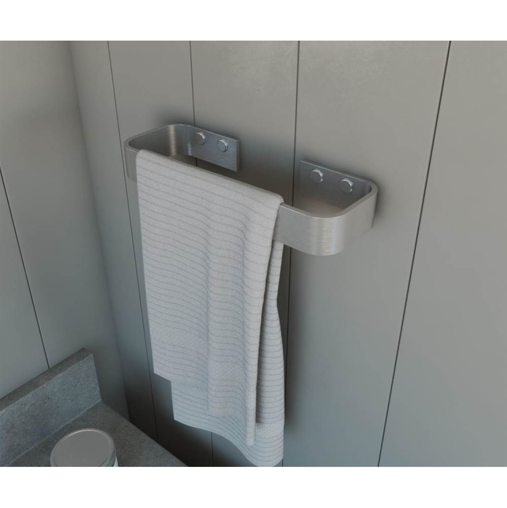 Odile Suite Hand Towel Holder in Brushed Chrome