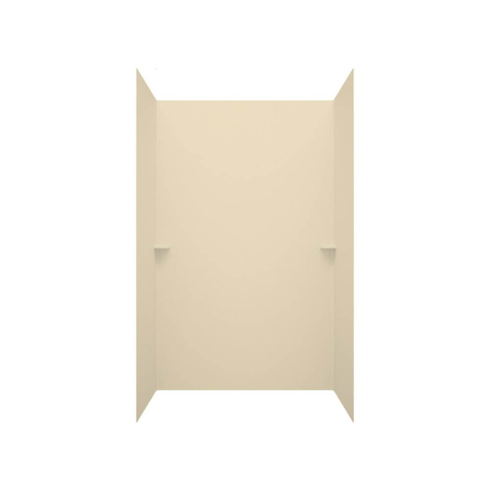 SSIT-60-3 34 x 60 x 60 Swanstone® Smooth Glue up Tub Wall Kit in Bone