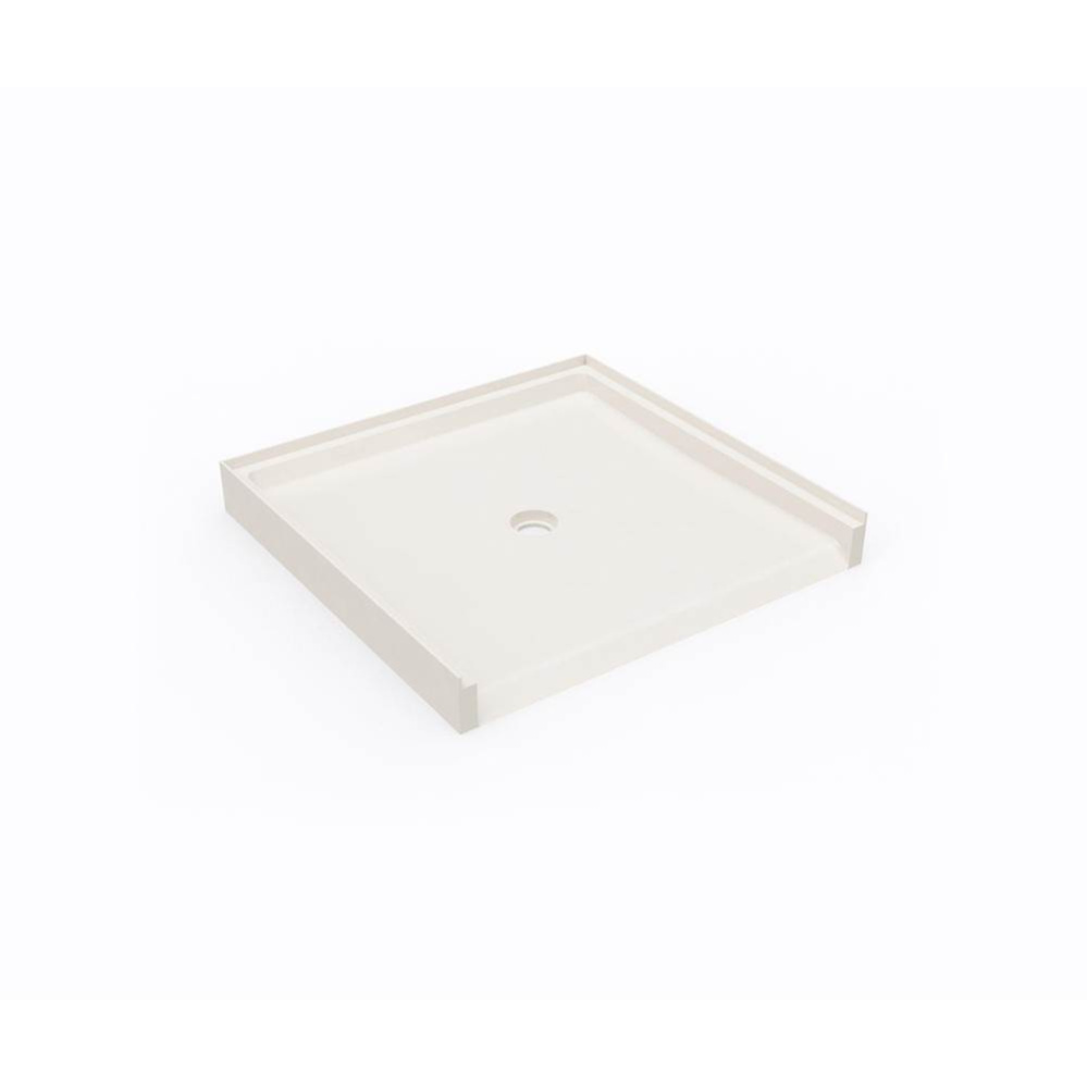 STS-3738 37 x 38 Swanstone® Alcove Shower Pan with Center Drain in Bisque