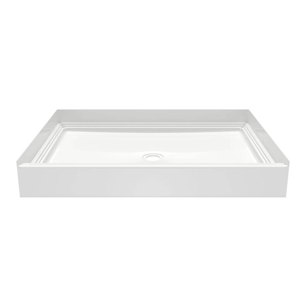 VP4834CPANNS Veritek™ Pro Alcove Shower Pan with Center Drain in White