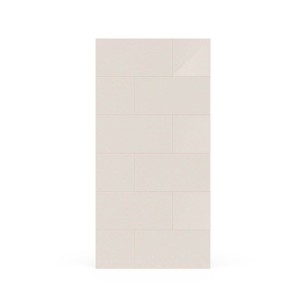 TSMK-7242-1 42 x 72 Swanstone Traditional Subway Tile Glue up Bathtub and Shower Single Wall Panel