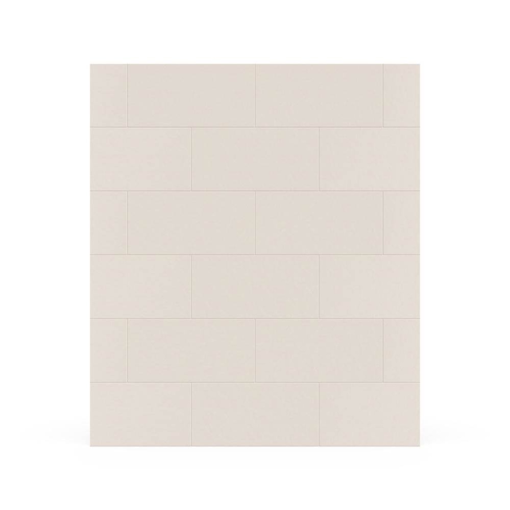 TSMK-8450-1 50 x 84 Swanstone Traditional Subway Tile Glue up Bathtub and Shower Single Wall Panel