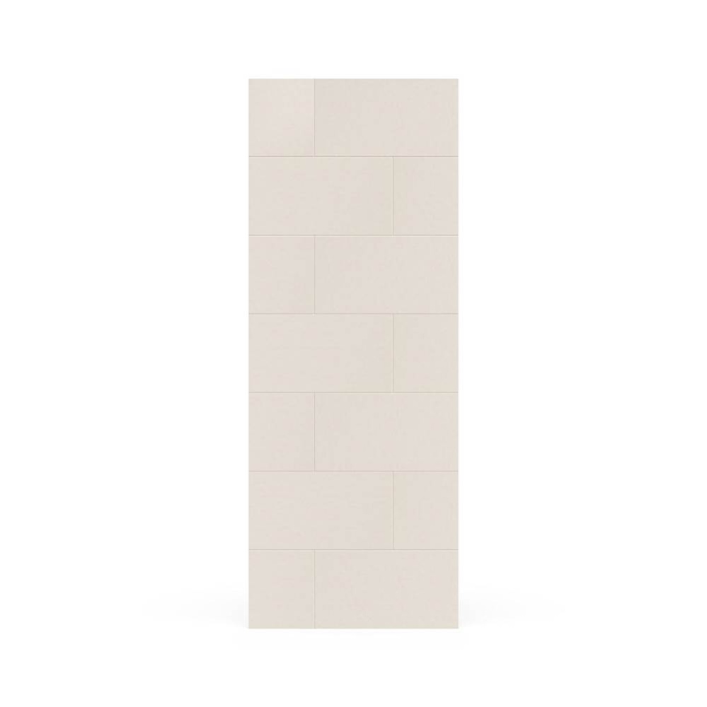 TSMK-8432-1 32 x 84 Swanstone Traditional Subway Tile Glue up Bathtub and Shower Single Wall Panel