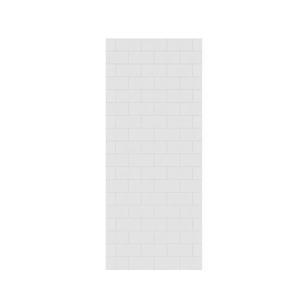 MTMK-7230-1 30 x 72 Swanstone® Metro Subway Tile Glue up Bathtub and Shower Single Wall Panel