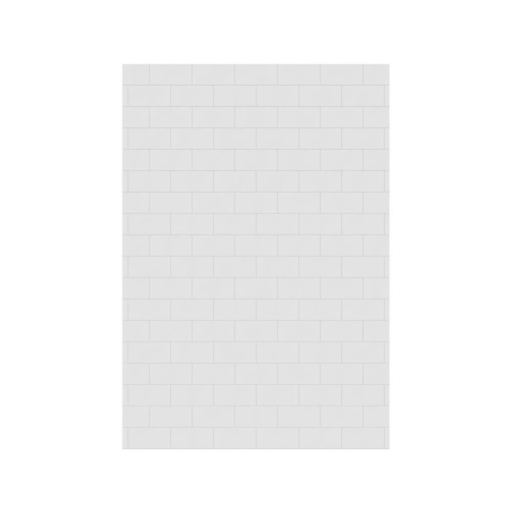 MTMK-7250-1 50 x 72 Swanstone® Metro Subway Tile Glue up Bathtub and Shower Single Wall Panel