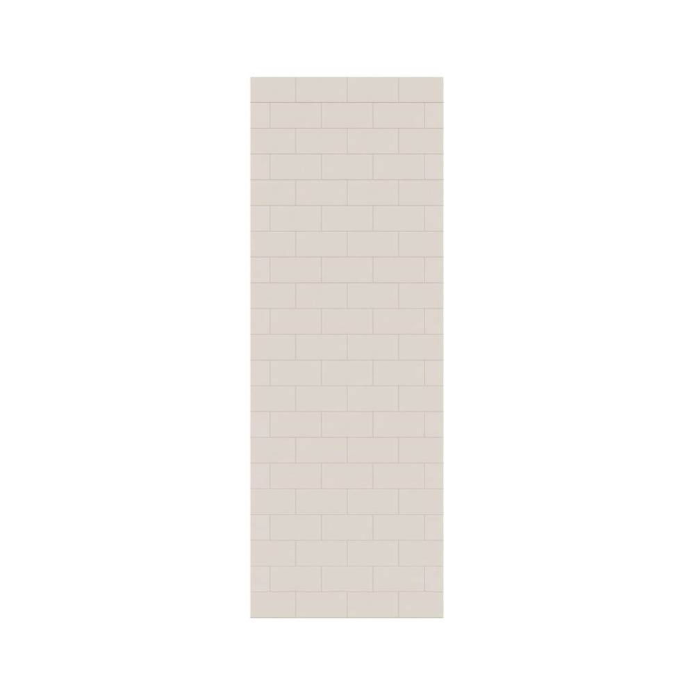 MTMK-8430-1 30 x 84 Swanstone® Metro Subway Tile Glue up Bathtub and Shower Single Wall Panel