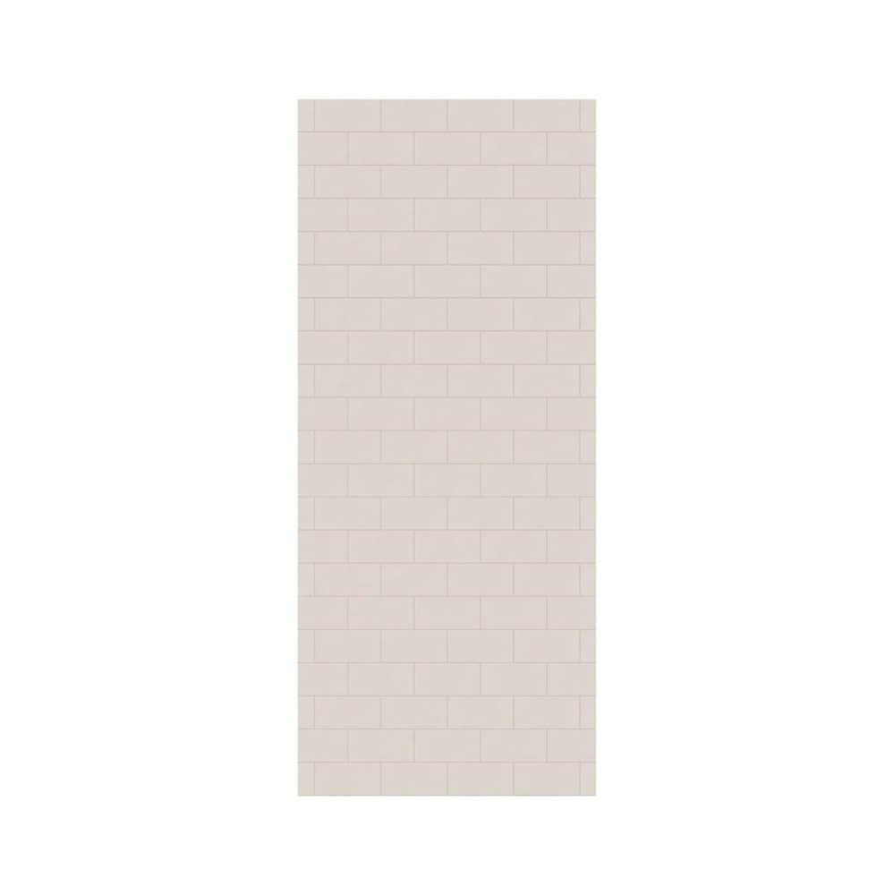 MTMK-8438-1 38 x 84 Swanstone® Metro Subway Tile Glue up Bathtub and Shower Single Wall Panel
